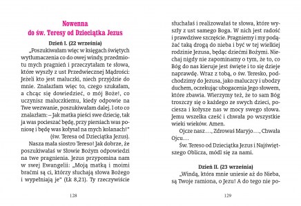 Modlitewnik czcicieli sw Teresy z Lisieux str 128-129